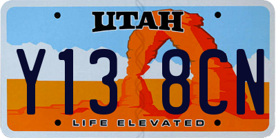 UT license plate Y138CN