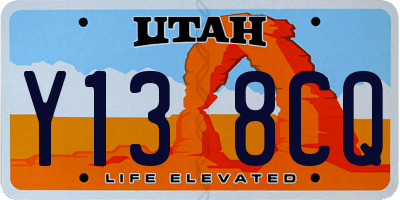 UT license plate Y138CQ