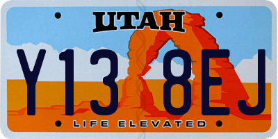 UT license plate Y138EJ