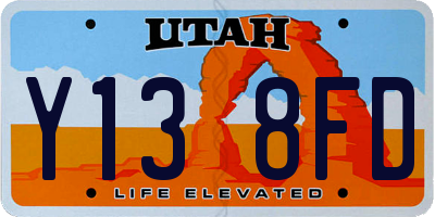 UT license plate Y138FD