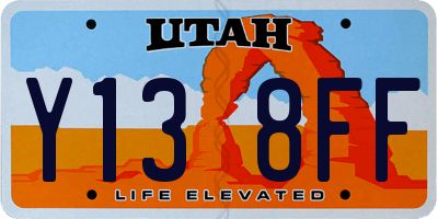 UT license plate Y138FF