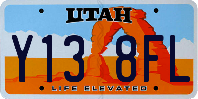 UT license plate Y138FL