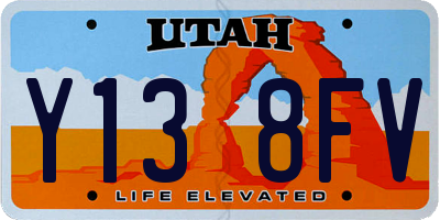 UT license plate Y138FV