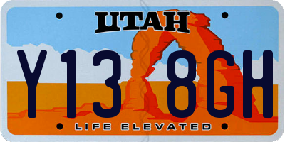 UT license plate Y138GH