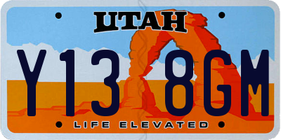 UT license plate Y138GM