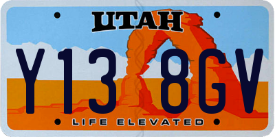 UT license plate Y138GV