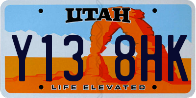 UT license plate Y138HK