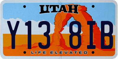 UT license plate Y138IB