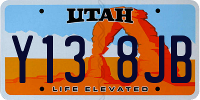 UT license plate Y138JB