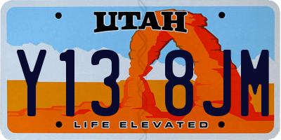 UT license plate Y138JM