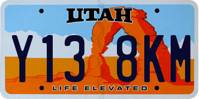 UT license plate Y138KM