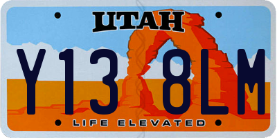 UT license plate Y138LM