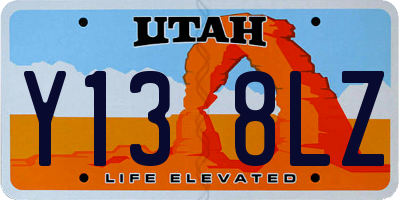 UT license plate Y138LZ