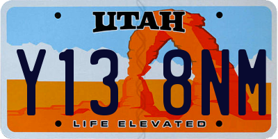 UT license plate Y138NM