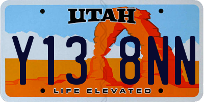 UT license plate Y138NN