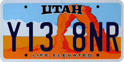 UT license plate Y138NR