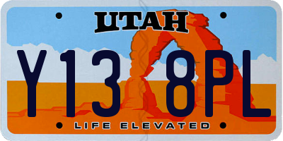 UT license plate Y138PL