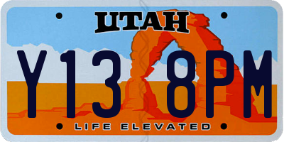UT license plate Y138PM