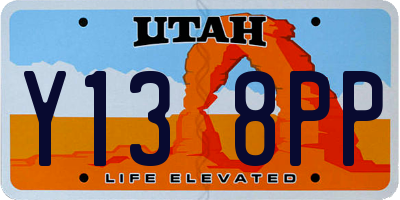 UT license plate Y138PP