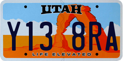 UT license plate Y138RA
