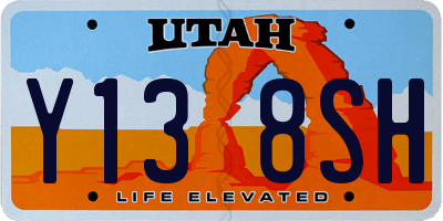 UT license plate Y138SH
