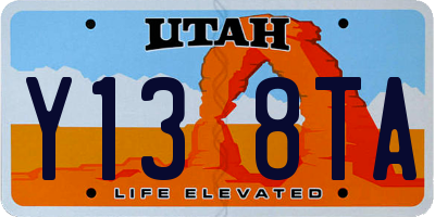 UT license plate Y138TA