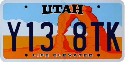 UT license plate Y138TK