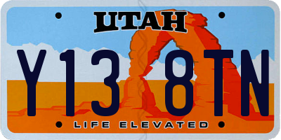 UT license plate Y138TN