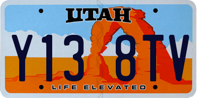 UT license plate Y138TV