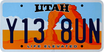 UT license plate Y138UN