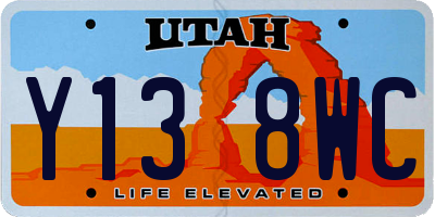 UT license plate Y138WC