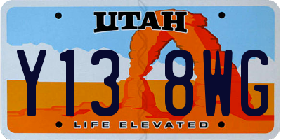 UT license plate Y138WG