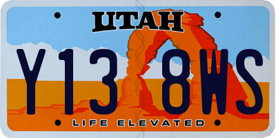UT license plate Y138WS