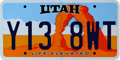 UT license plate Y138WT