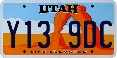 UT license plate Y139DC