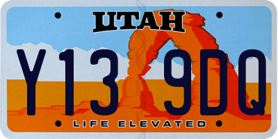 UT license plate Y139DQ