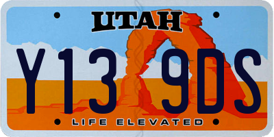 UT license plate Y139DS