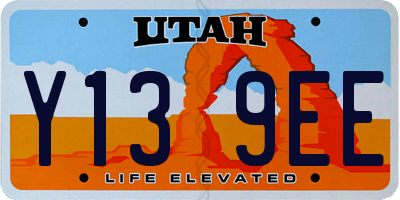 UT license plate Y139EE