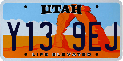 UT license plate Y139EJ