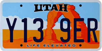 UT license plate Y139ER