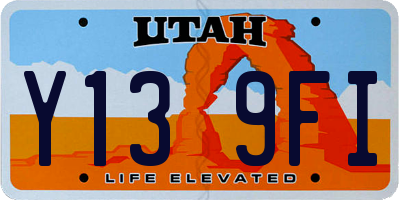 UT license plate Y139FI
