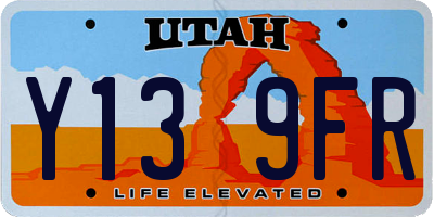 UT license plate Y139FR