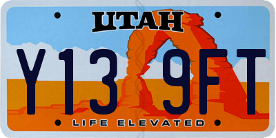 UT license plate Y139FT