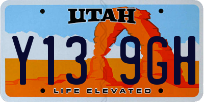 UT license plate Y139GH