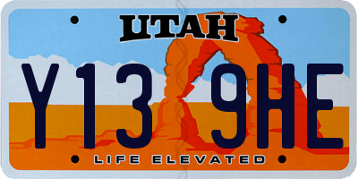 UT license plate Y139HE