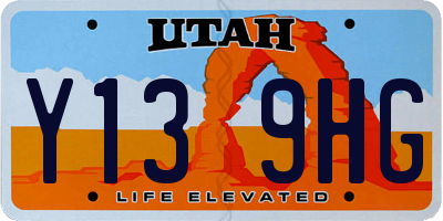 UT license plate Y139HG