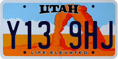 UT license plate Y139HJ