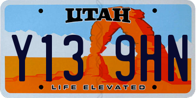 UT license plate Y139HN