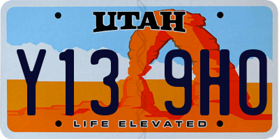 UT license plate Y139HO