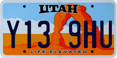 UT license plate Y139HU